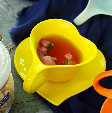 200ml European creative marble vein porcelain coffee cup and saucer set with gold rim