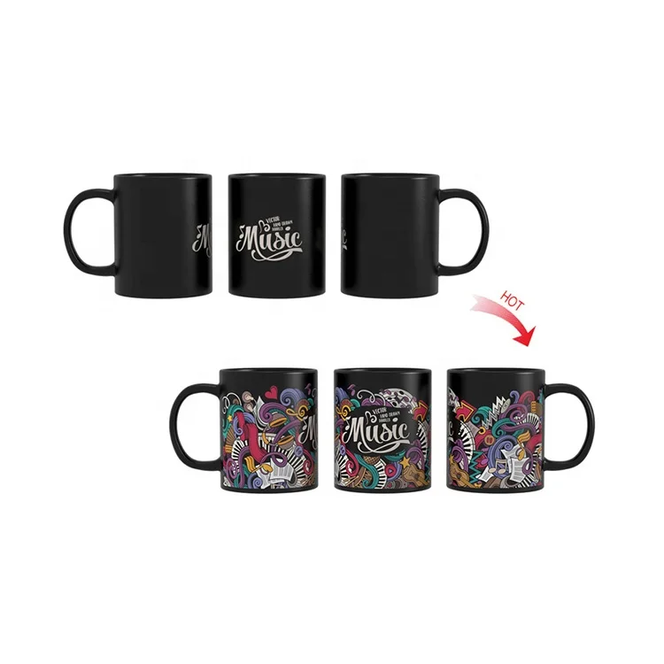 

Factory hot sale customized ceramic mug cup color changing cup, Custom