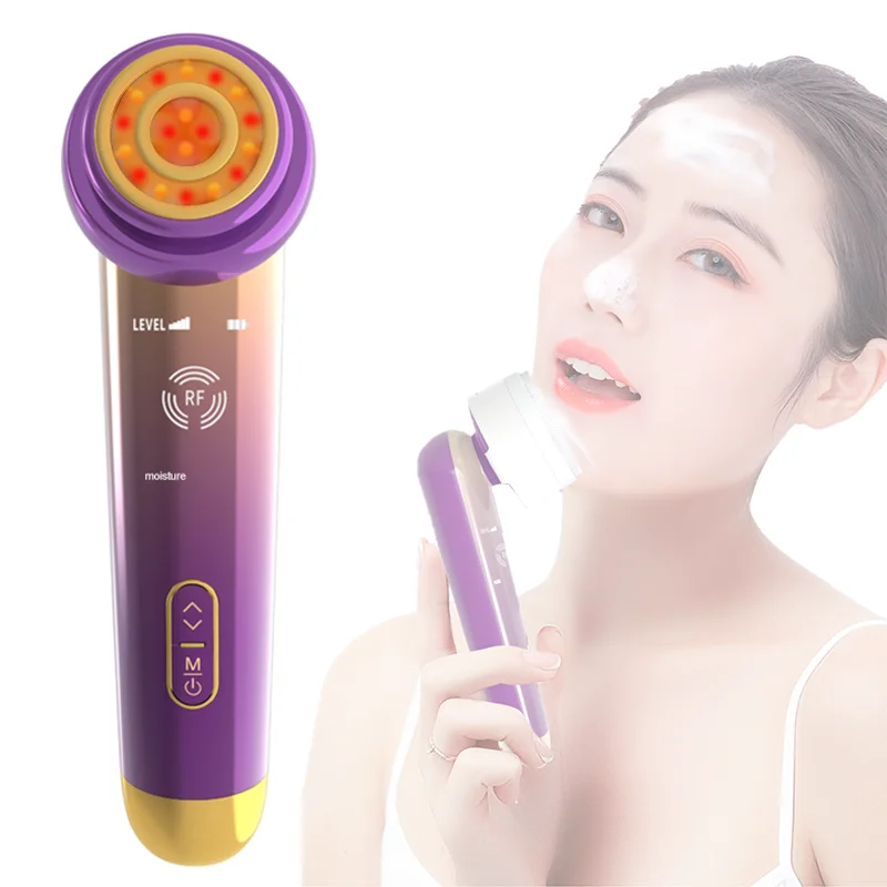 

Led Light Skin Care Prodect Sonic Vibrating Facial Cleansing Brush Ems Beauty Device