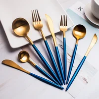 

Jieyang luxury elegant 18/10 silverware stainless steel restaurant bulk flatware set custom gold plated reusable cutlery set