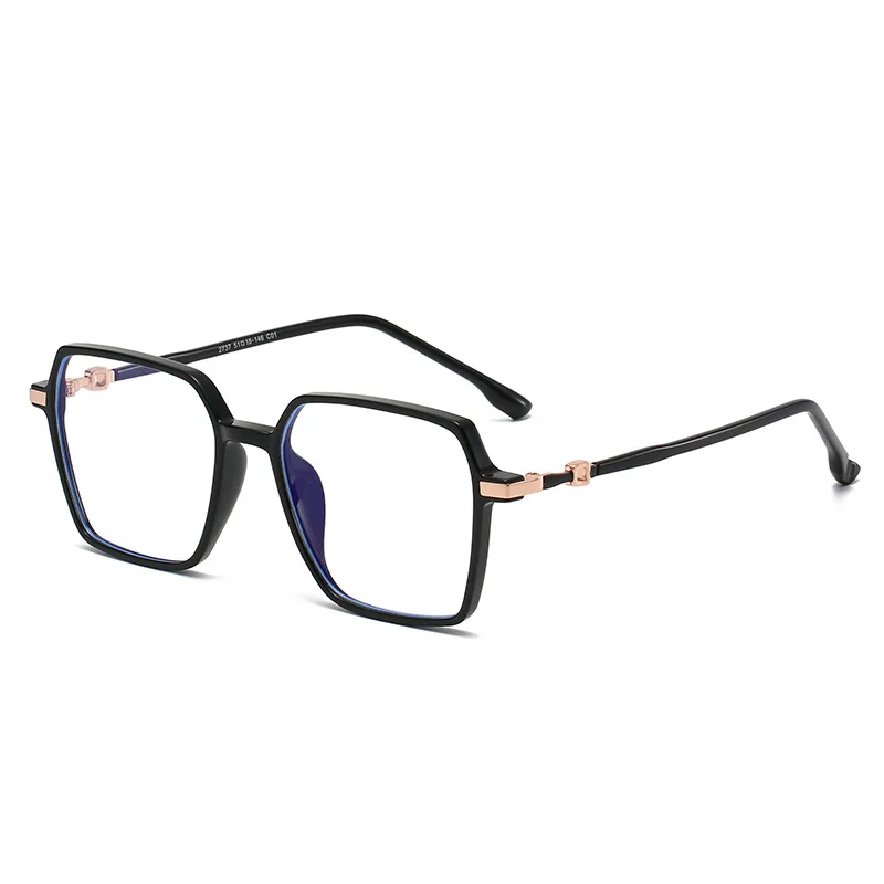 

2022 New Arrival Fashion Oversized Big Frames Blue Light Blocking Glasses Eyeglasses Anti Blue Light