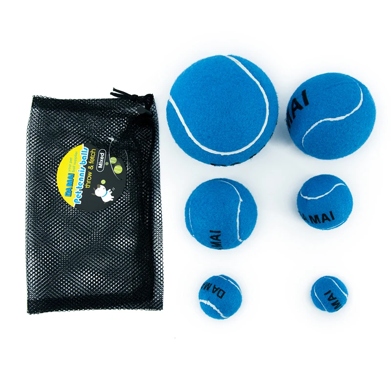 

Blue Tennis Ball 40mm 48mm small size for dog 2.5inch 5inch non-inflatable tennis large size tennis, Yellow & pink