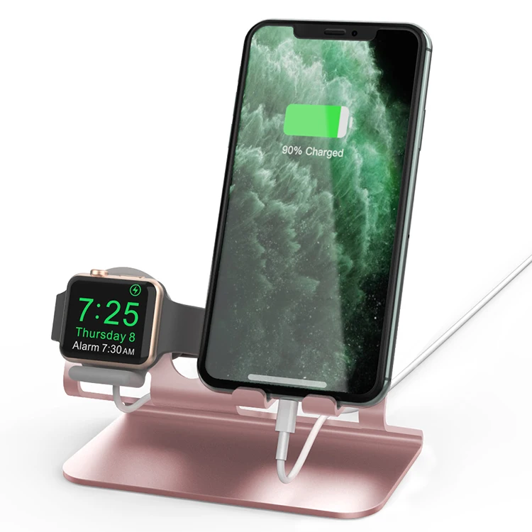 

Portable Lazy Phone Holder for Iphone 13 with Anti Scratch Watch Stand Telefon Tutucu Aluminum Mobile Cellphone Holder