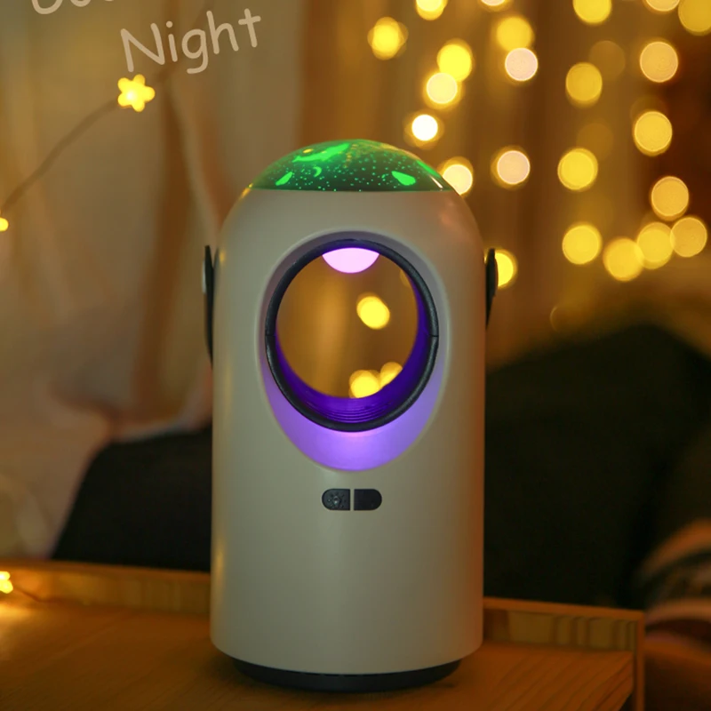 Starry sky Design Indoor Intelligent Electric Pest Control  Mosquito Lamp USB Powered Rechargeable LED Mosquito Killer Lamp