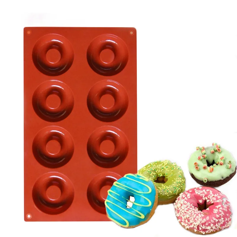 

Customized 3d donut baking cake pan mold silicone cake mold baking tools