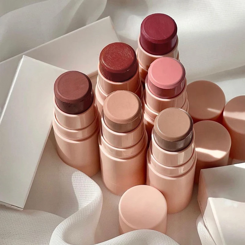 

High inquiry coloretes 7 colors waterproof glitter creamy stick blush