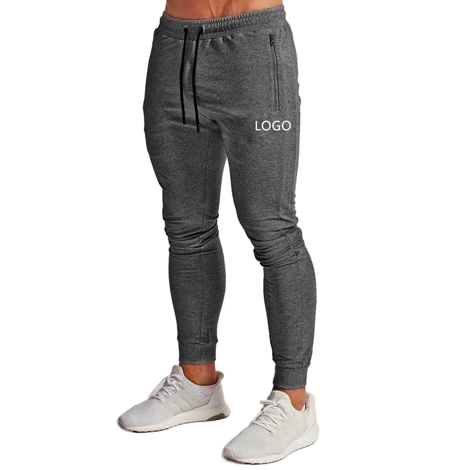 

Wholesale Bulk Grey Loose Mens Plain Drawstring Gym Jogger Pants Men Casual Mens Sweatpants