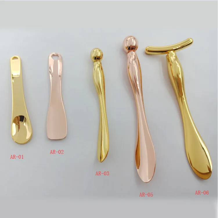 
mini cosmetic spoons eco-friendly face spatula cream metal spatula 