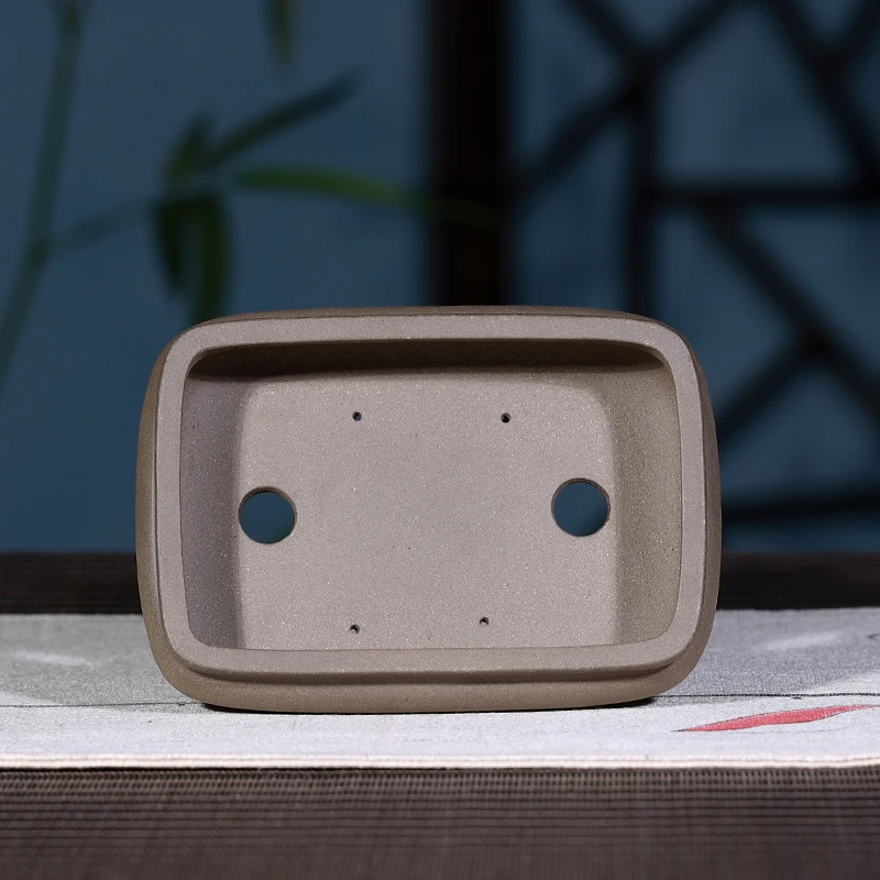 
High fired Hand Made Unglazed Ceramic Bonsai Pot 