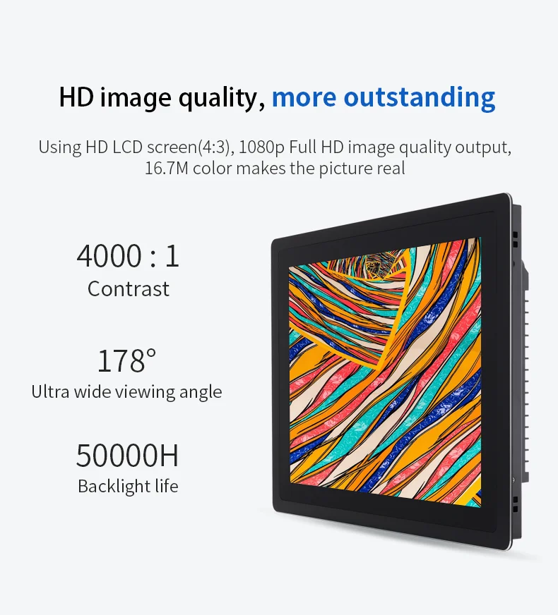 Hot Sale 10.4/12.1/15/17/19 Inch Full Colo HD Resistive Screen Android System Embedded Industrial Touch Panel Pc