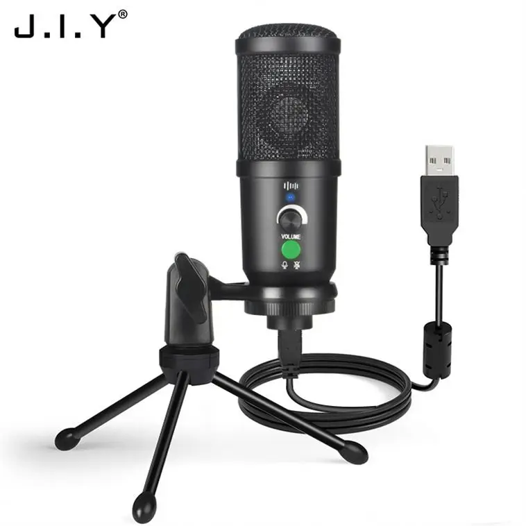 

Wholesale Price Live Broadcast Cardioid Mic Laptop Streaming Computer Usb Music Desk Condenser Microphone For Singing Gaming, Black