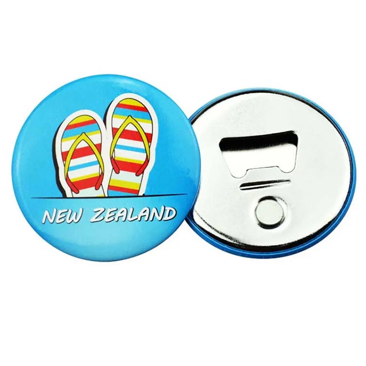 

Design Blank Round Shoe Pattern Badge Bottle Opener Sublimation Metal Custom Pin Button, Any pantone color