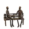 European cast iron crafts creative sitting conversation sculpture