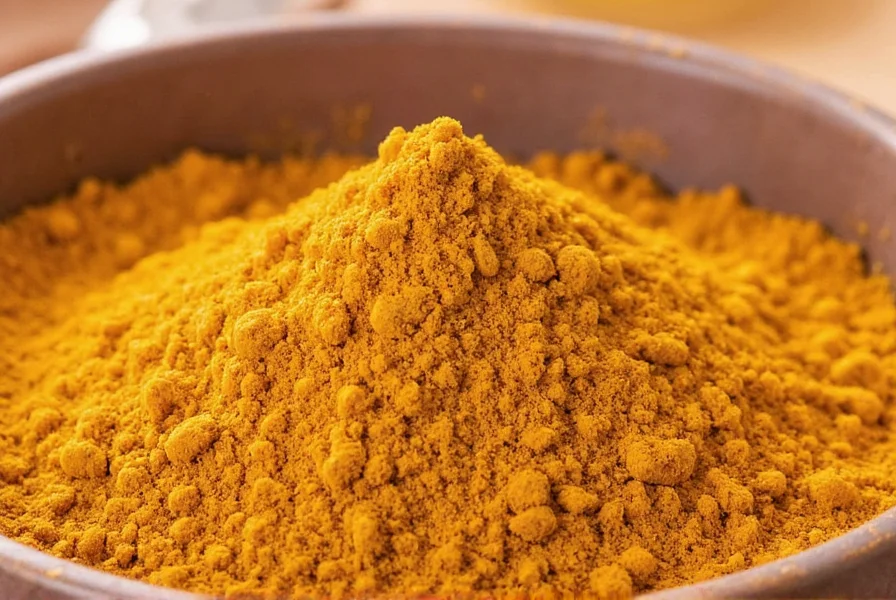 Various types of curry powders in glass jars