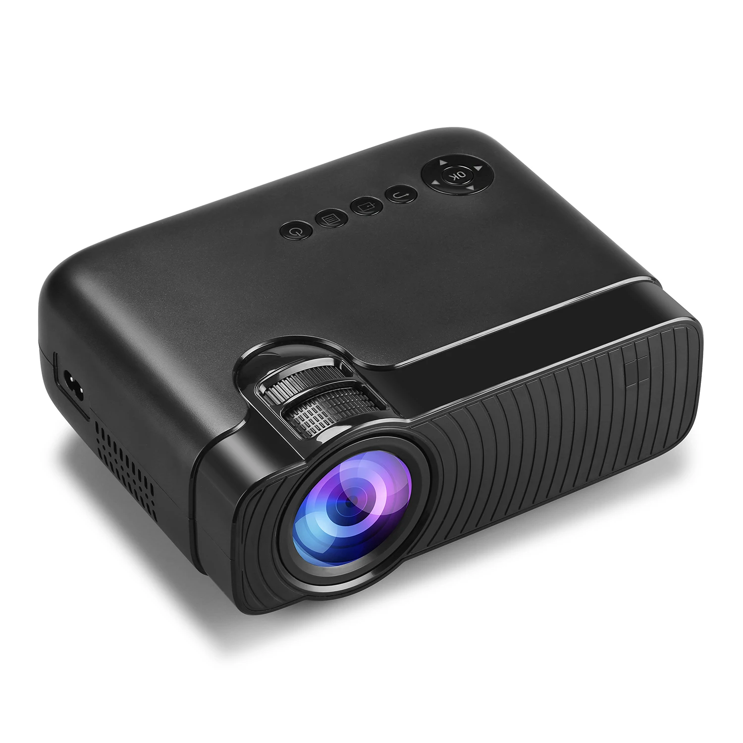 

3D Home Theater Android LED Video Mobile Phone Hologram Portable Mini Projector HD 1080P 4K Projectors, Black/white