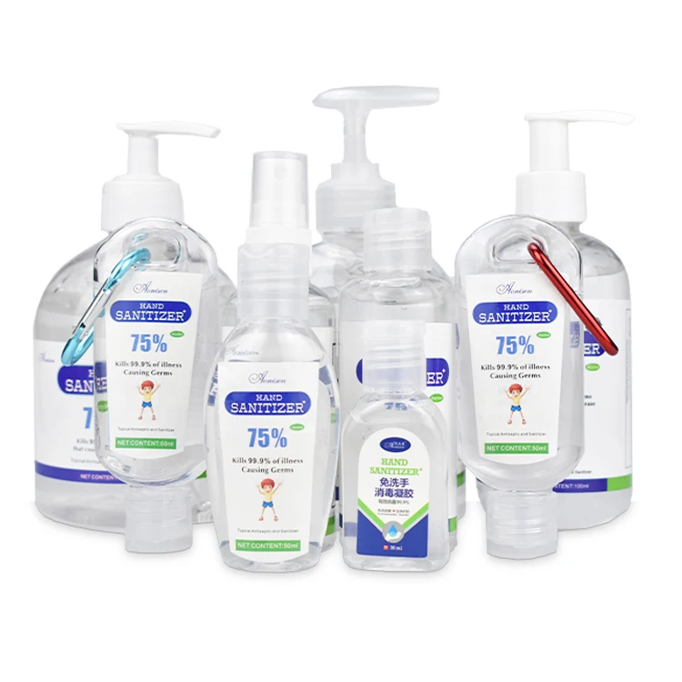 

Gel Hydroalcool 50ml Hand Sanitiz Custom Logo Hand Sanitzer Sanitazer Liquid 30 Ml 500 Ml Hand Sanatizer sanitizantes, Transparent liquid