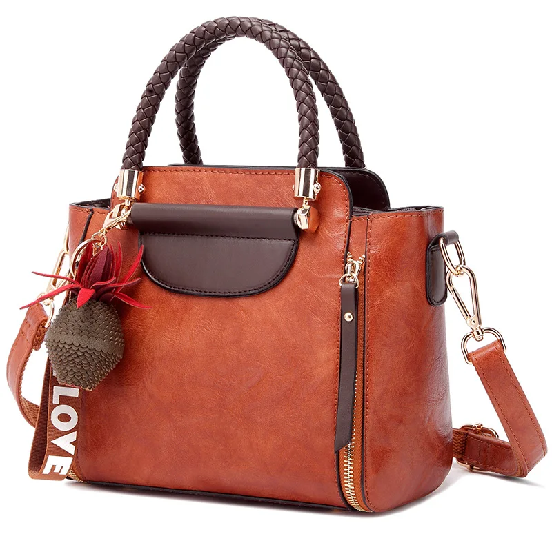 

Luxury New Fashion Shoulder Bag Pu Leather Vintage Handbags Tote Bag Ladies Crossbody Bags for Women