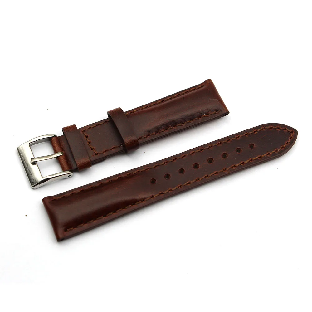 

Yunse Newest Design Luxury Wrist Band 20mm 22mm Oil Leather Vintage Watch Straps