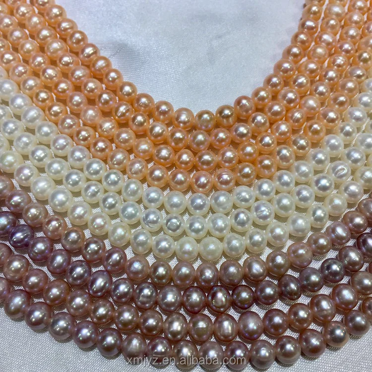 

ZZDIY025 Freshwater Pearl 6.0-7.0Mm Round C Loose Pearl Necklace