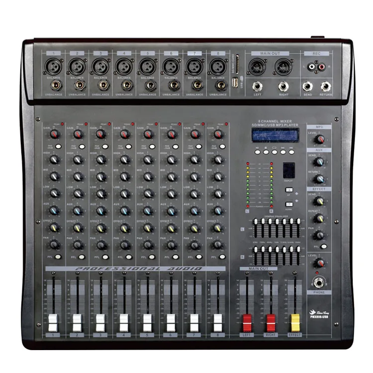 High Quality Professional Music Mixer Audio 8 Channel Buy Mixer Audio