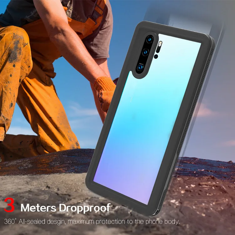 

Shockproof drop protective ip68 underwater diving 360 full sealed waterproof smart cell phone case cover for Huawei P30 Pro