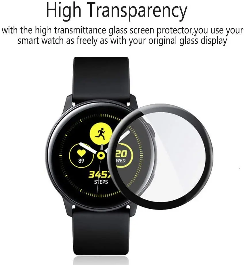 For Samsung Galaxy Watch Active 2 Screen Protectors 40MM/44MM 3D Full Coverage Flexible Materials Screen Protector