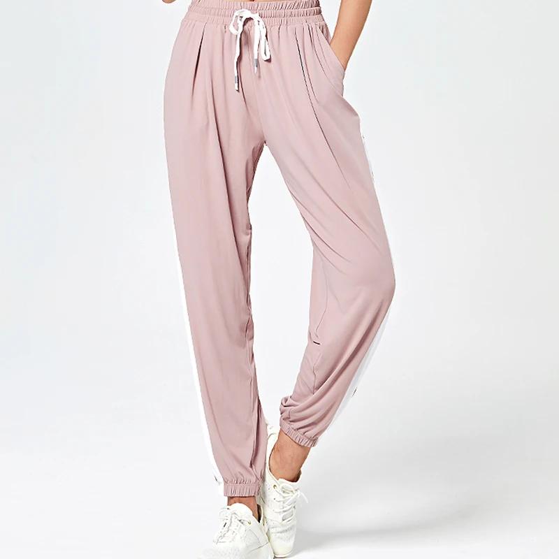 

hot selling women loose leisure yoga pants quick drying running sport pants