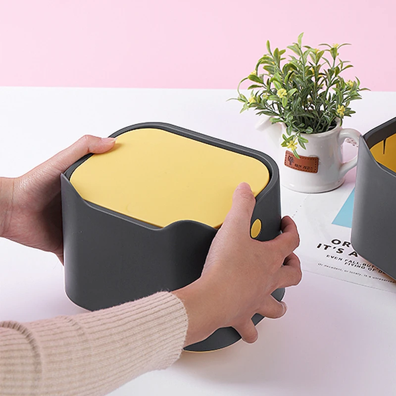 Haixin Desktop Waste Bin Plastic Garbage Dustbin Manufacturer Food