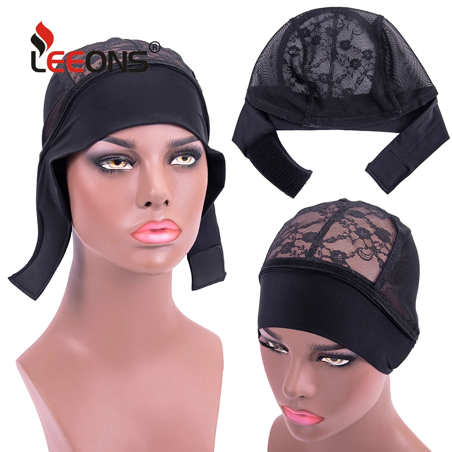 

Leeons Adjustable Glueless Lace Weaving Cap Headband Wig Caps For Making Headband Wig