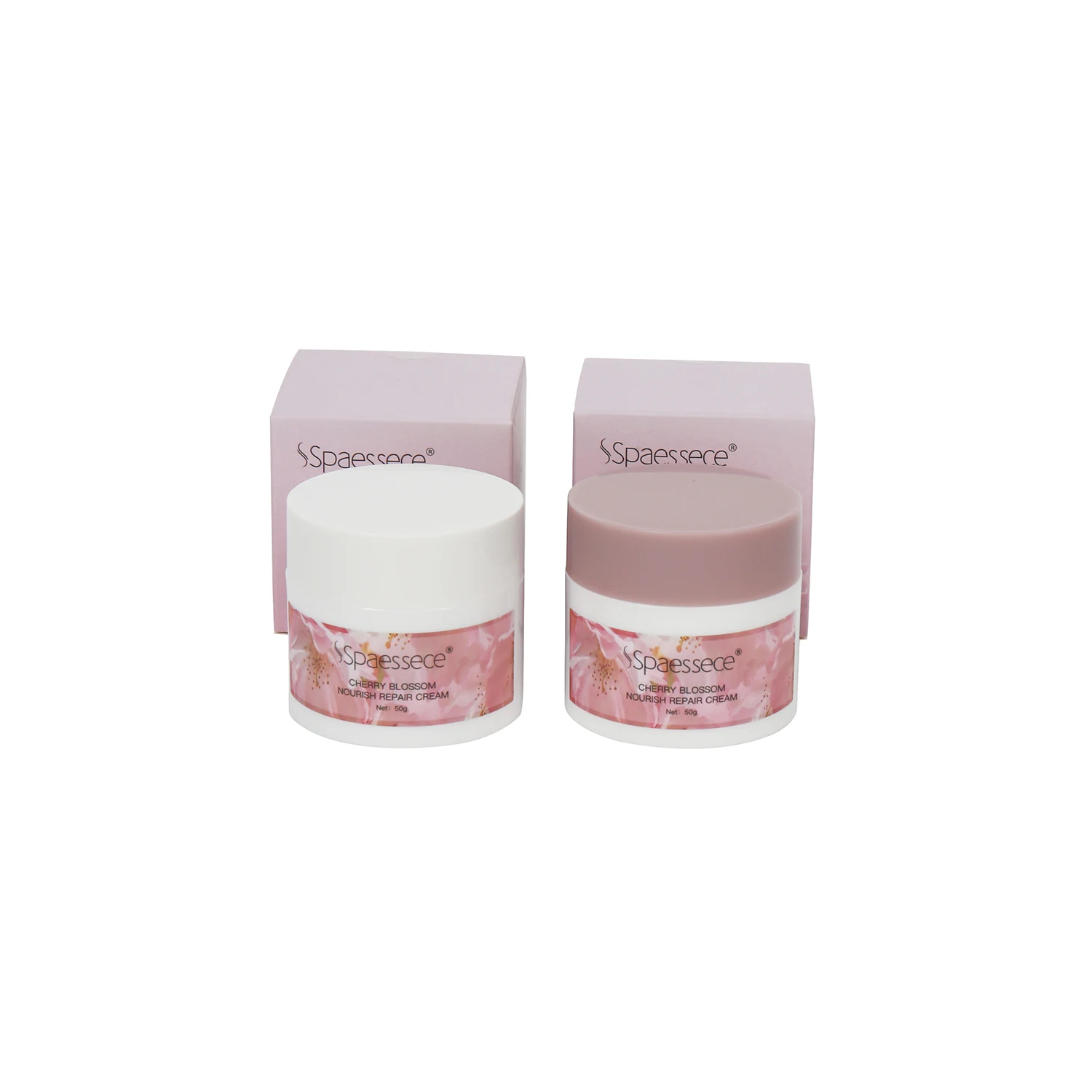 

8 Dropshipping small nourishing refreshing brightening moisturizing hydrating cherry blossom facial cream, White color