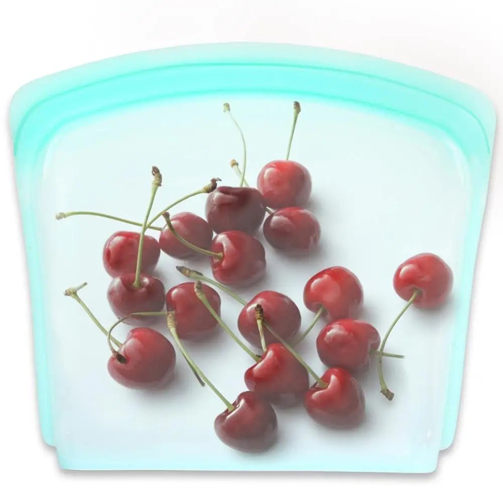 
LFGB Approval New design 100% Food Grade Silicone Sandwich Bag Reusable Silicone Food Storage Bag 