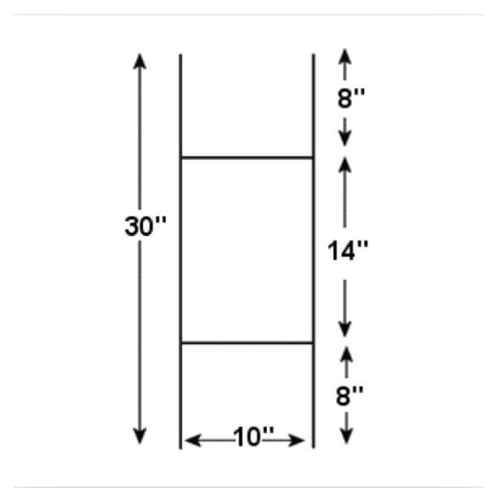 

9 Gauge Galvanized 10" x 30" H Frame Wire Stakes Yard Sign Stakes