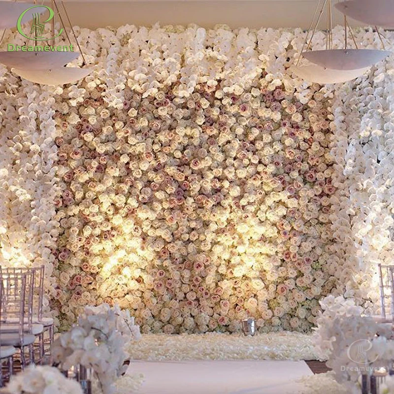 Guangzhou Decorative Beautiful Giant Rose Artificial Flower Wall Decor ...