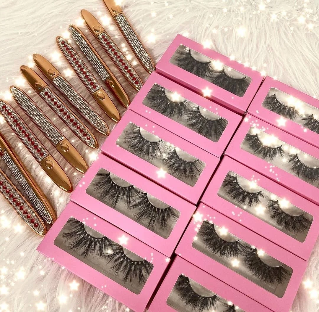 

2021 new style wispy natural silk eyelashes private label faux cils 3d wholesale vegan faux mink eyelashes, Natural black