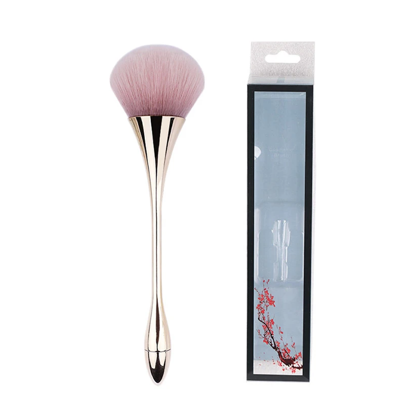 

2021 Single Hot Selling Custom Label Single Powder Blush Makeup Brush, Gold