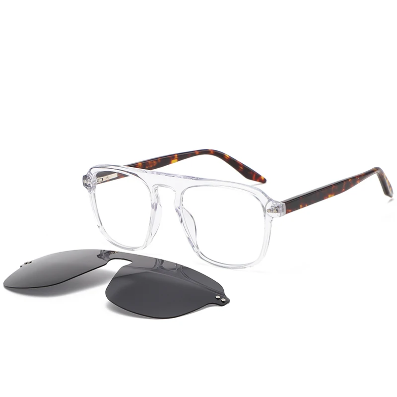 

China Wholesale Eyewear Blue Light Blocking Acetate Optical Transparent Eyeglasses Frame Manufacturer Sunglasses For Men