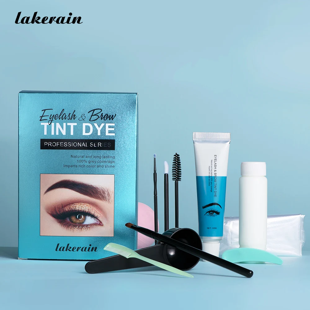 

Lakerain Effectly 60 days Longlasting Eyebrow Dyeing Kit Eyelash Brow TINT DYE, Multi-colored