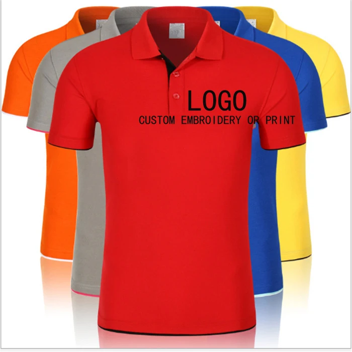 

Custom Design High Quality Print Logo Embroidered Spandex Polyester Performance Plus Size Men Golf Polo Shirt, Custom color