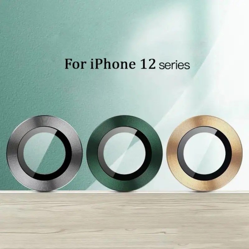 Aluminum Alloy Camera Lens Ring Protection Cover For Iphone 12 12 Mini 12pro 12pro Max Glass