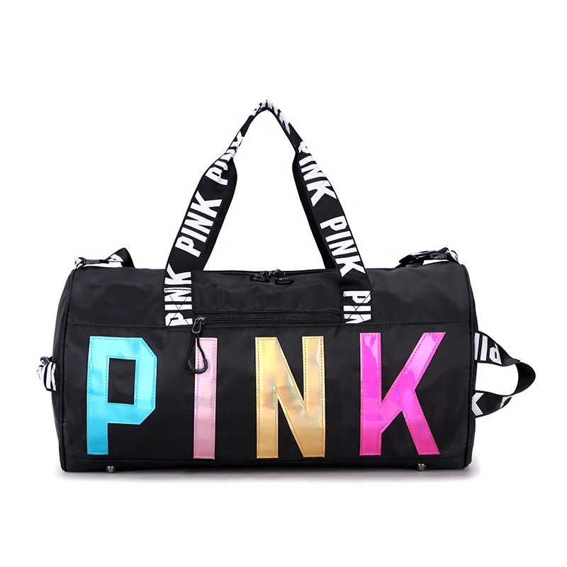 

fashion sport women gym yoga loading wap glitter duffle handbag travel spend a night bag, Customized color