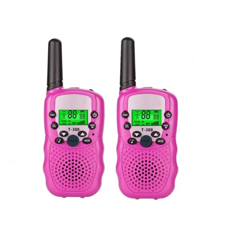 

8 KM Long Range 2 Pack Toys Kids Pink Walkie Talkie with 22 Channels & 2 Way Radios, Black,blue,pink,yellow