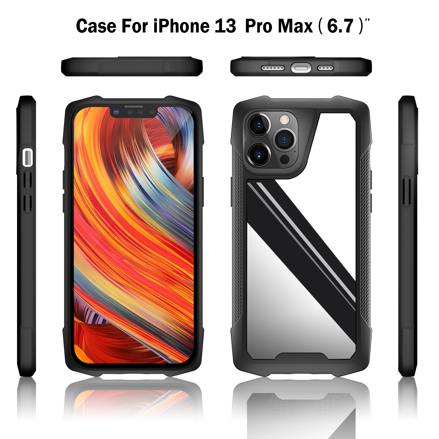

Luxury high quality anti fall stainless steel metal tpu pc shockproof cellphone cover for iphone 13 pro max