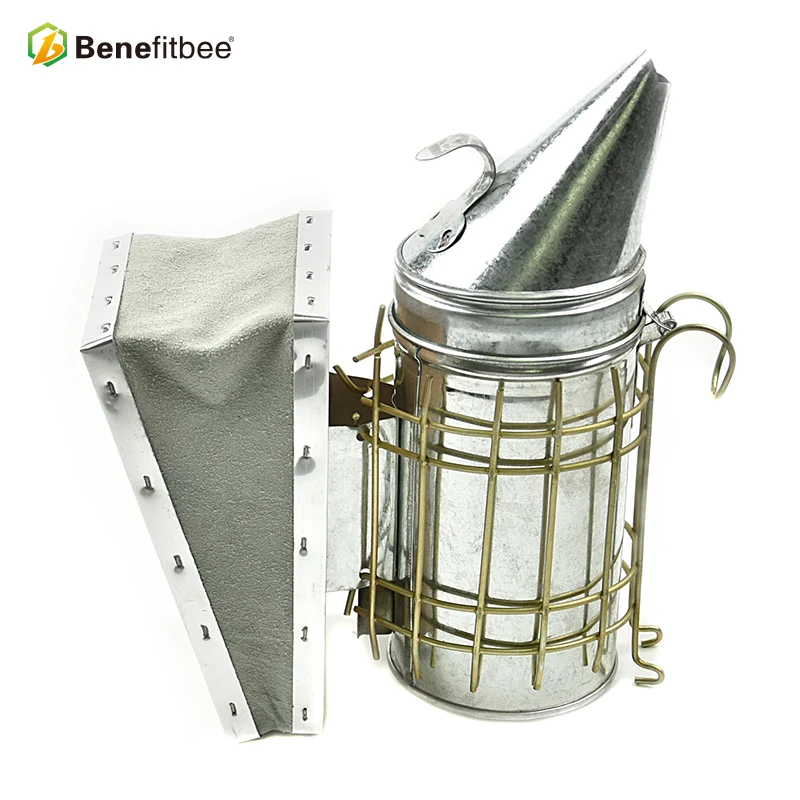 Benefitbee Galvanized Beekeeping Bee Smoker for Beekeeper