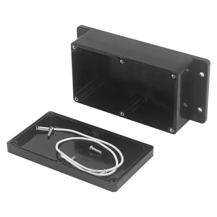 

Custom ABS Material Black Color Plastic Waterproof Electronics Junction Enclosure Instrument Housing Project Box