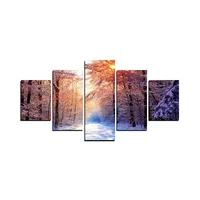 

Wall Art Natural Scenery Painting on Canvas Stretched and Framed Canvas Paintings Ready to Hang for Home Decorations Wall Decor