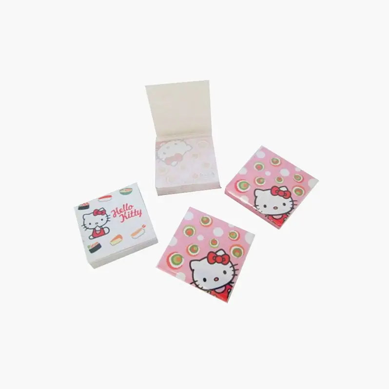 

JUNWEI Kawaii Writing Paper Memo Pad Style Cube Sticky Notepads, White