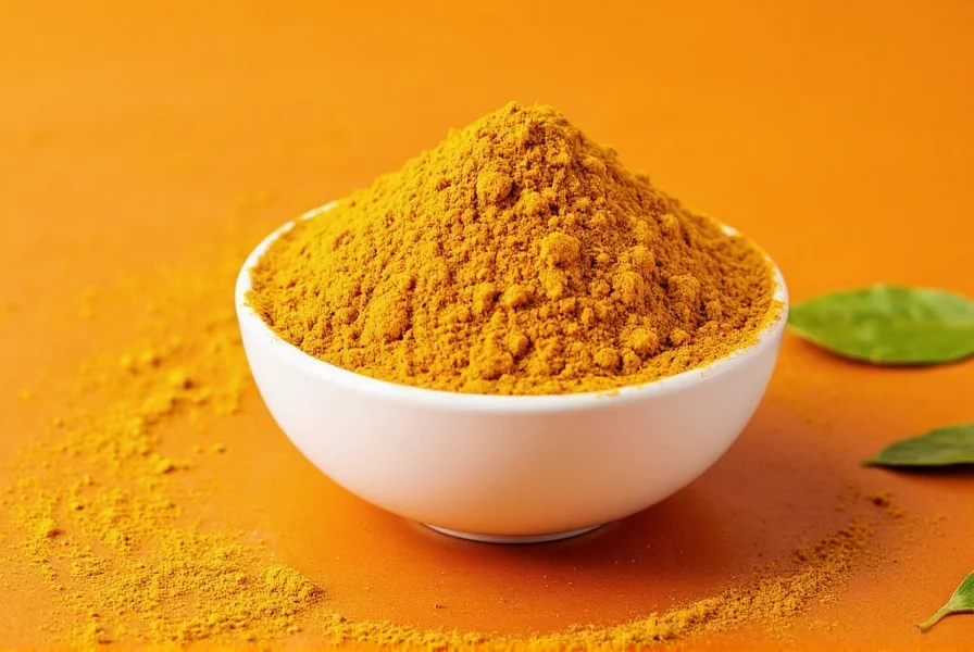 Baharat spice mixture in a glass jar