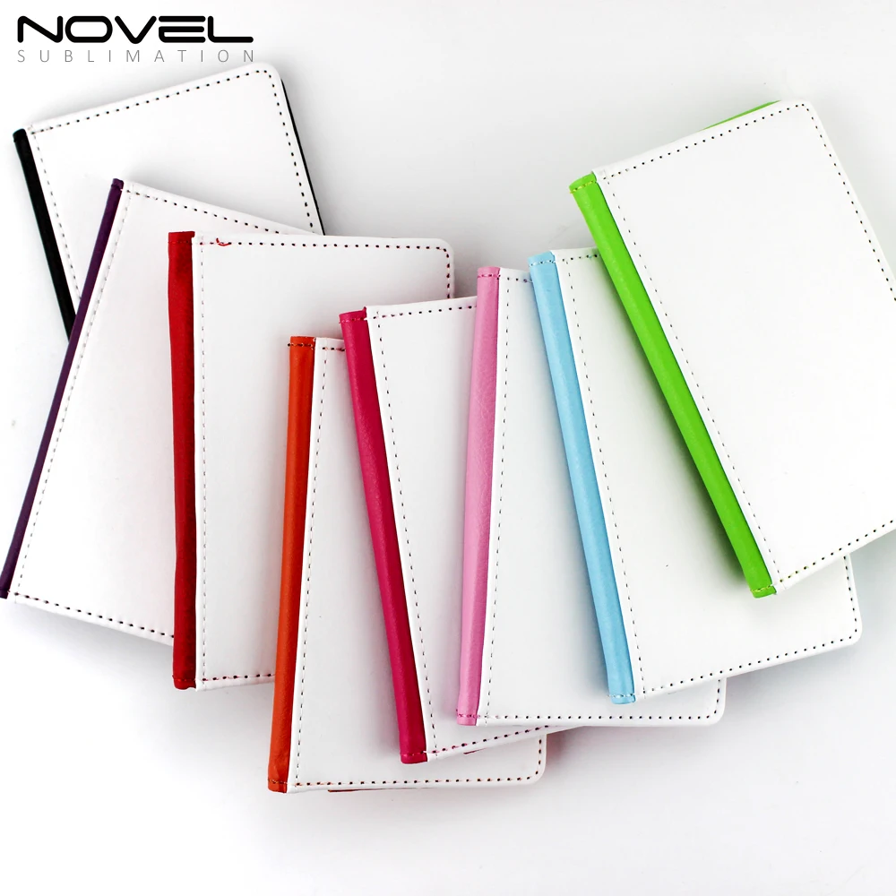 

Different colors assorted Sublimation blank PU leather passport holders