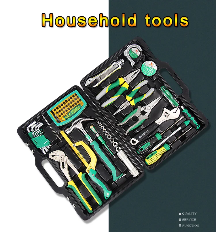 Electrician Set QSZX Screwdriver Tool Professional Repair Tool Kit Size : T124 Household Multi-Function Manual Maintenance Electric Drill Tool Box Hardware Tool Set