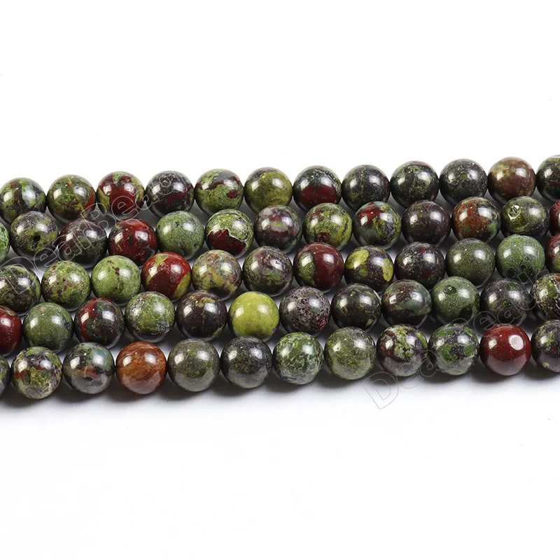 Natural Round Dragon Blood Jasper Loose Stone Beads for Jewelry Making 4mm 6mm 8mm 10mm 12mm